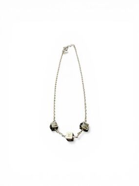 Louis Vuitton: Silver Swarovski Gamble Necklace AUTHENTIC